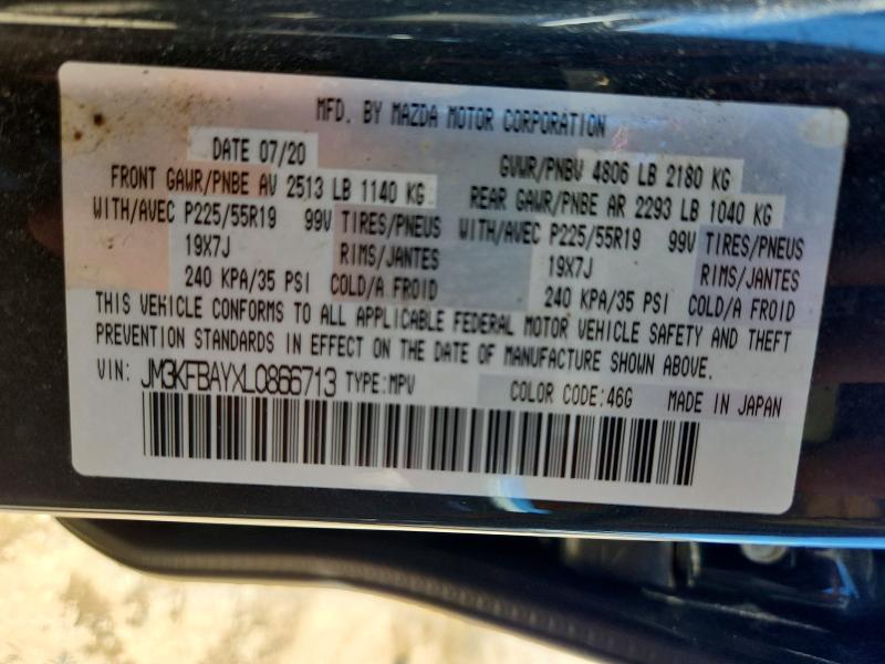 57743096 :رقم المزاد ، JM3KFBAYXL0866713 vin ، 2020 Mazda Cx-5 مزاد بيع