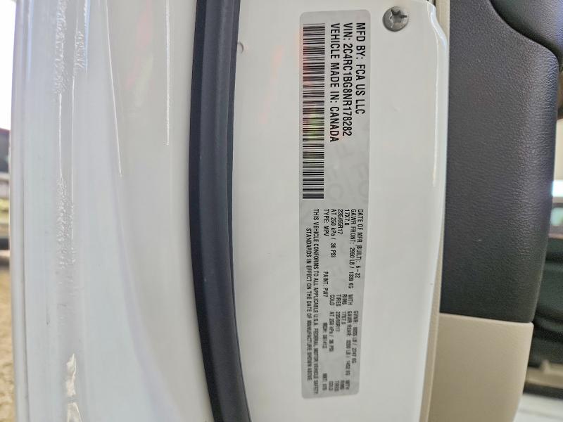 2022 Chrysler Pacifica მანქანა იყიდება აუქციონზე, vin: 2C4RC1BG8NR178282, აუქციონის ნომერი: 54428426