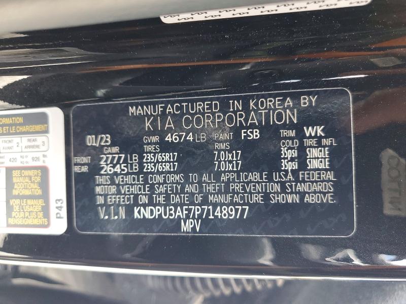 Продаж на аукціоні авто 2023 Kia Sportage, vin: KNDPU3AF7P7148977, номер лоту: 57315226