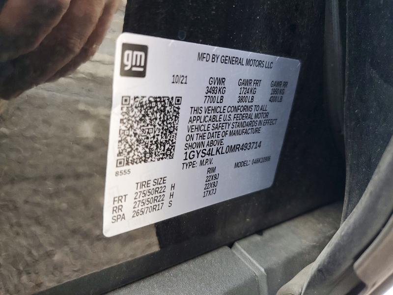 Aukcja sprzedaży 2021 Cadillac Escalade, vin: 1GYS4LKL0MR493714, numer aukcji: 58306346