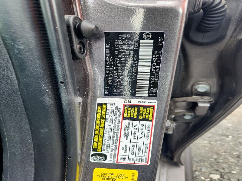 2023 Toyota Camry მანქანა იყიდება აუქციონზე, vin: 4T1G11AK6PU832524, აუქციონის ნომერი: 55944726