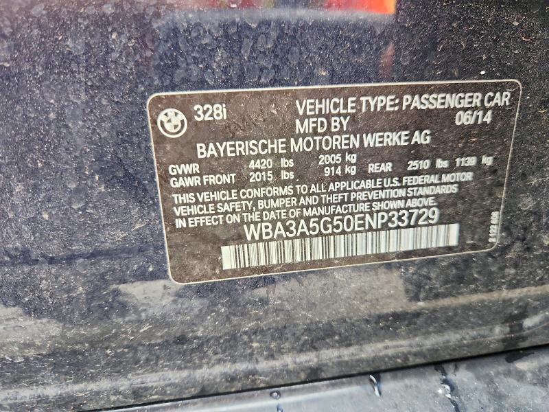 Продажа на аукционе авто 2014 Bmw 328, vin: WBA3A5G50ENP33729, номер лота: 59137336