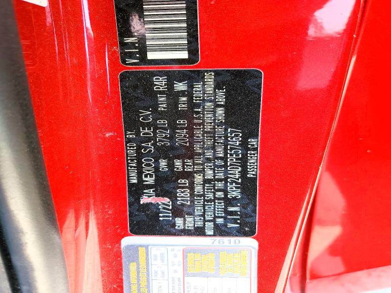 58974526 :رقم المزاد ، 3KPF24AD7PE574657 vin ، 2023 Kia Forte مزاد بيع