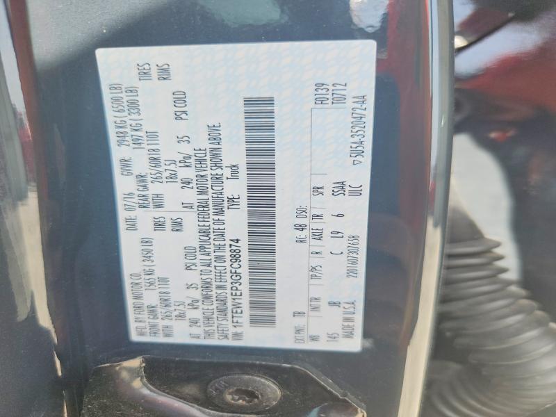 Продаж на аукціоні авто 2016 Ford F150, vin: 1FTEW1EP3GFC98874, номер лоту: 55832736