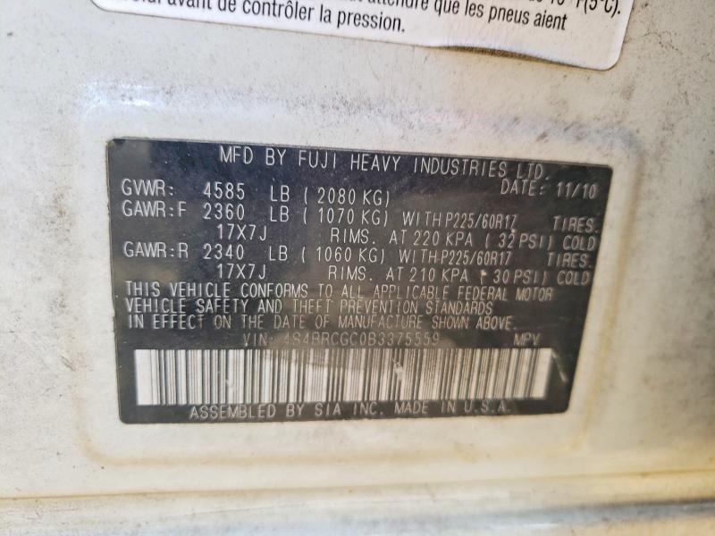 Aukcja sprzedaży 2011 Subaru Outback, vin: 4S4BRCGC0B3375559, numer aukcji: 57087336