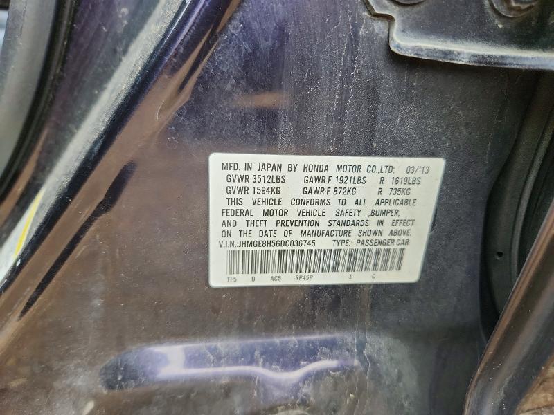 Продаж на аукціоні авто 2013 Honda Fit, vin: JHMGE8H56DC036745, номер лоту: 56592246