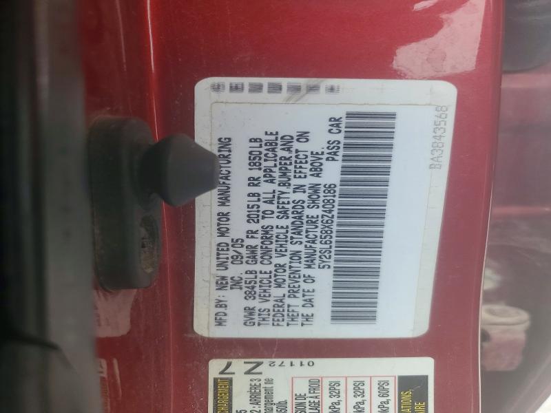 58876706 :رقم المزاد ، 5Y2SL658X6Z408186 vin ، 2006 Pontiac Vibe مزاد بيع