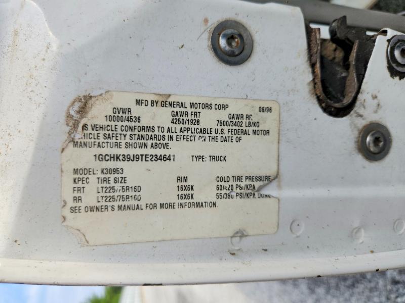 Продажа на аукционе авто 1996 Chevrolet Gmt-400, vin: 1GCHK39J9TE234641, номер лота: 58430286