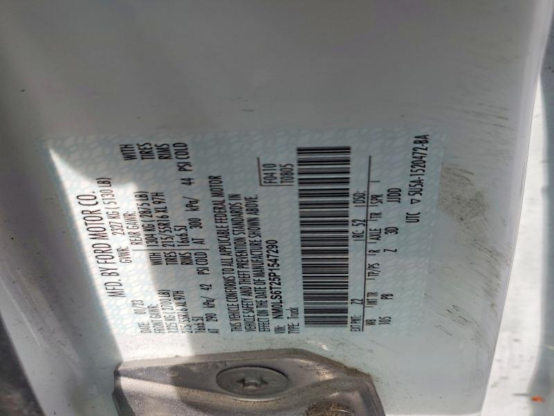 Aukcja sprzedaży 2023 Ford Transit Connect, vin: NM0LS6T25P1547290, numer aukcji: 57923146