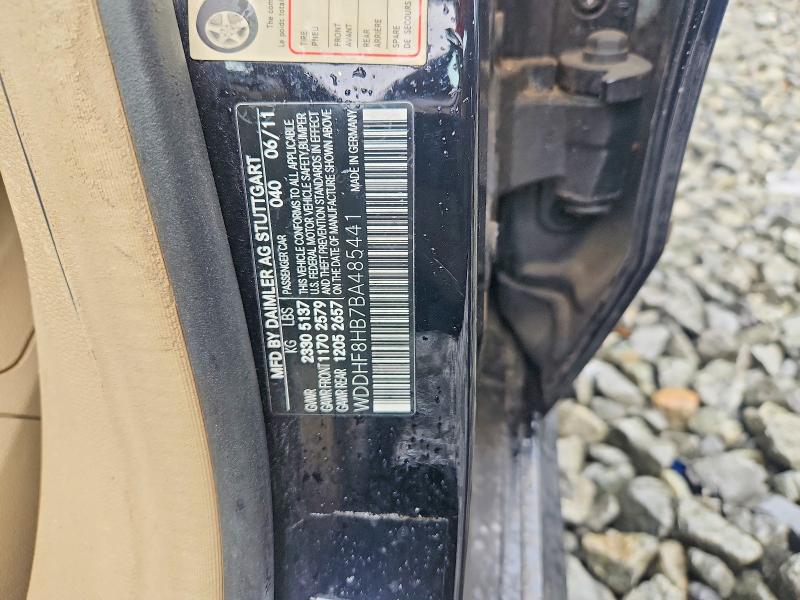 Aukcja sprzedaży 2011 Mercedes-benz E, vin: WDDHF8HB7BA485441, numer aukcji: 58324276