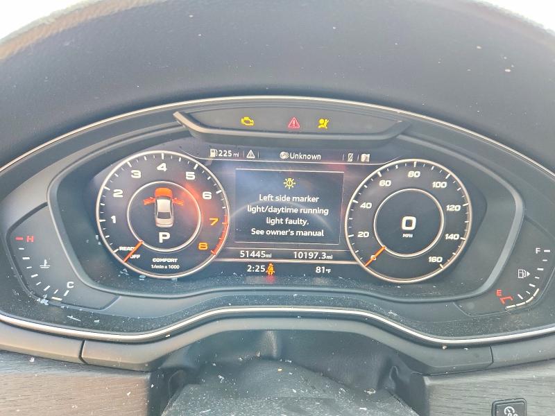 2018 Audi A4 მანქანა იყიდება აუქციონზე, vin: WAUENAF43JA139927, აუქციონის ნომერი: 57963516