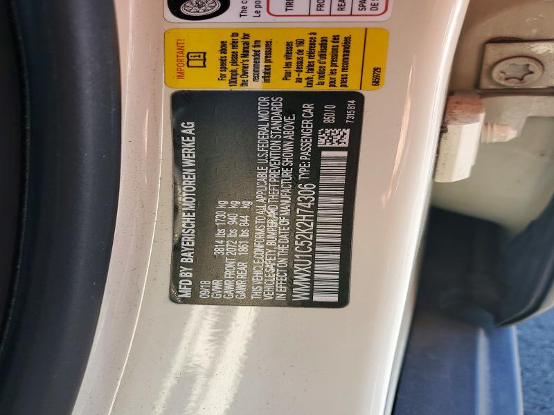 Продажа на аукционе авто 2019 Mini Cooper, vin: WMWXU1C52K2H74306, номер лота: 58287026