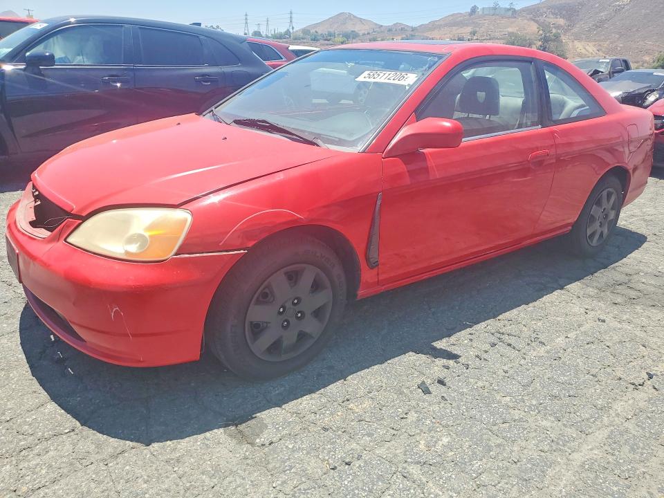 58511206 :رقم المزاد ، 1HGEM229X2L071257 vin ، 2002 Honda Civic مزاد بيع