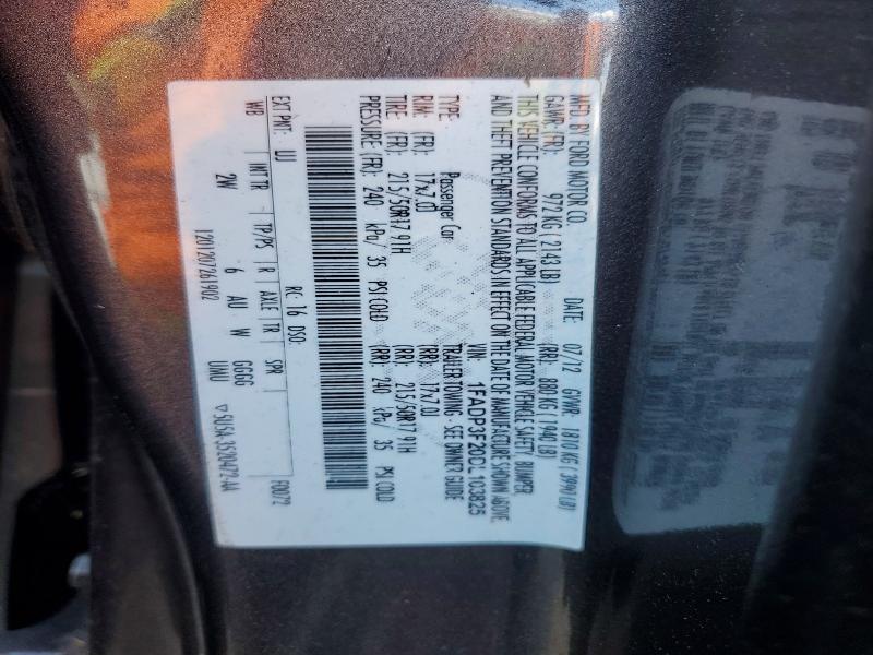 Продажа на аукционе авто 2013 Ford Focus, vin: 1FADP3F20DL103825, номер лота: 57961386
