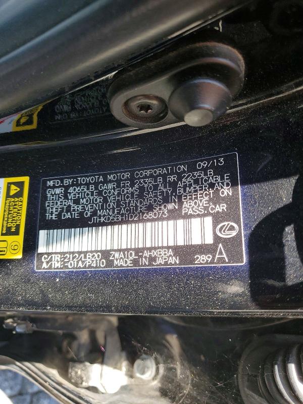 Продаж на аукціоні авто 2013 Lexus Ct, vin: JTHKD5BH1D2168073, номер лоту: 58623606