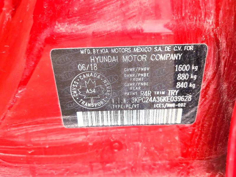 Aukcja sprzedaży 2019 Hyundai Accent, vin: 3KPC24A36KE039628, numer aukcji: 58428416
