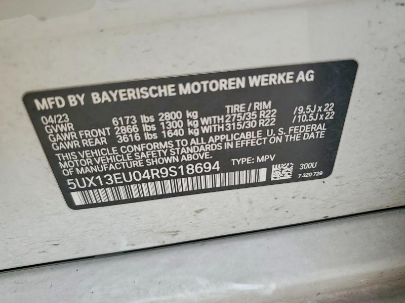 Aukcja sprzedaży 2024 Bmw X5, vin: 5UX13EU04R9S18694, numer aukcji: 57924066