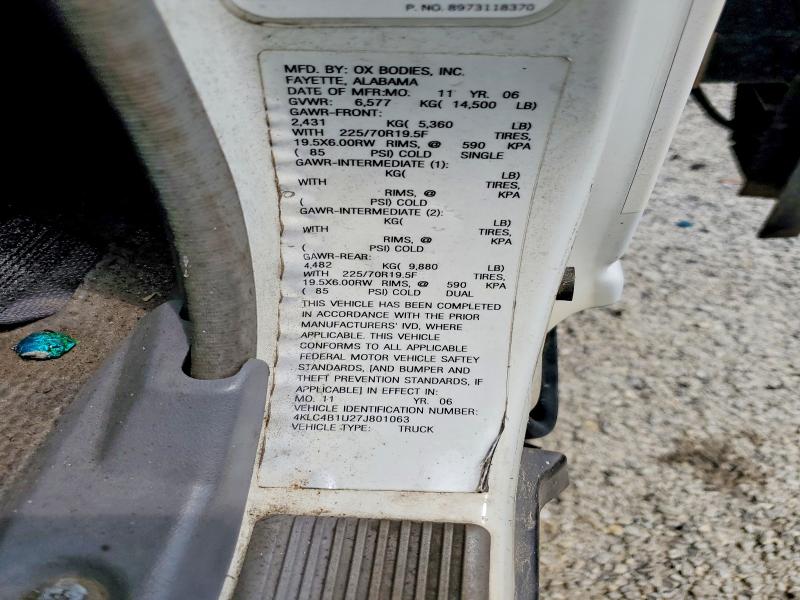 Продаж на аукціоні авто 2007 Isuzu Npr, vin: 4KLC4B1U27J801063, номер лоту: 58754046
