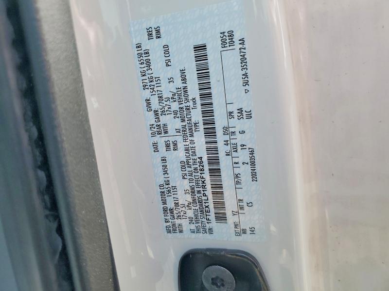 Aukcja sprzedaży 2024 Ford F150, vin: 1FTEX1LP1RKF18264, numer aukcji: 53955416