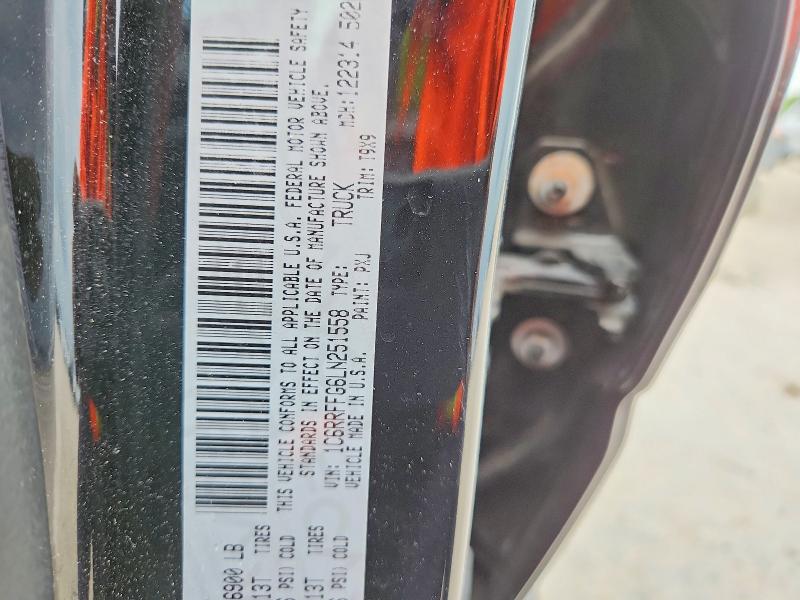 Продажа на аукционе авто 2020 Ram 1500, vin: 1C6RRFFG6LN251558, номер лота: 55321576