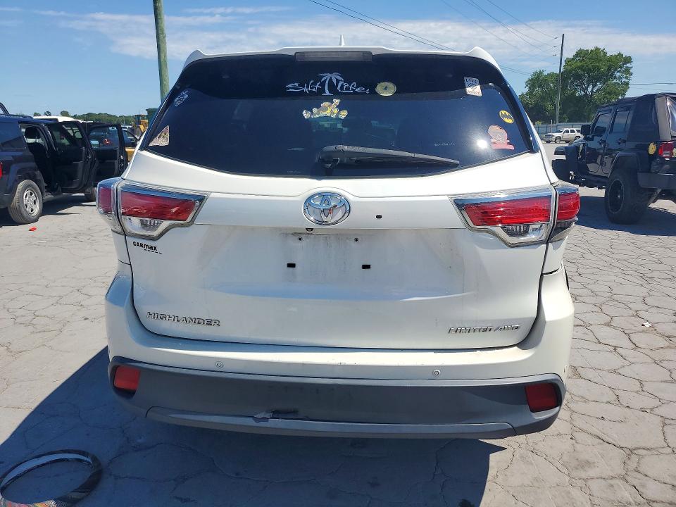 2015 Toyota Highlander მანქანა იყიდება აუქციონზე, vin: 5TDDKRFH5FS155842, აუქციონის ნომერი: 57026506