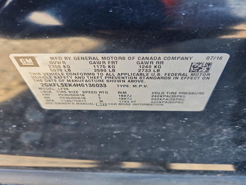 Продажа на аукционе авто 2017 Gmc Terrain, vin: 2GKFLSEK4H6136033, номер лота: 57243616