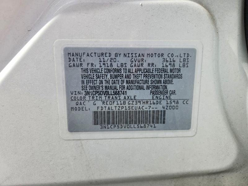 Продажа на аукционе авто 2020 Nissan Kicks, vin: 3N1CP5DV0LL568741, номер лота: 56289576