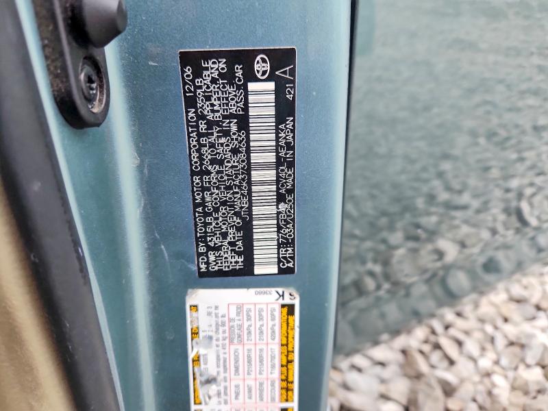 Aukcja sprzedaży 2007 Toyota Camry, vin: JTNBE46K373084636, numer aukcji: 55713116