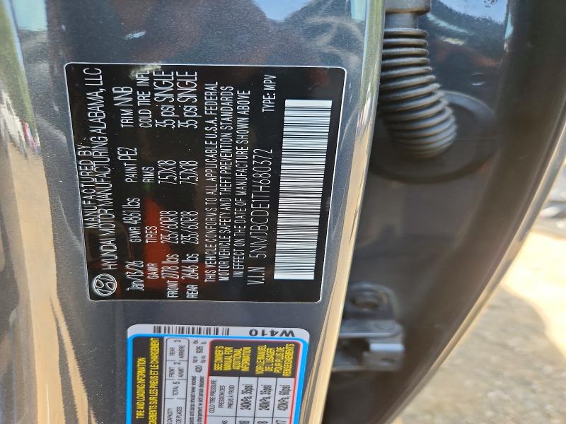 56321306 :رقم المزاد ، 5NMJBCDE1TH680372 vin ، 2026 Hyundai Tucson مزاد بيع
