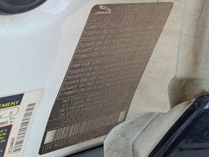 Aukcja sprzedaży 2018 Jaguar F-pace, vin: SADCL2EV9JA244847, numer aukcji: 56574606