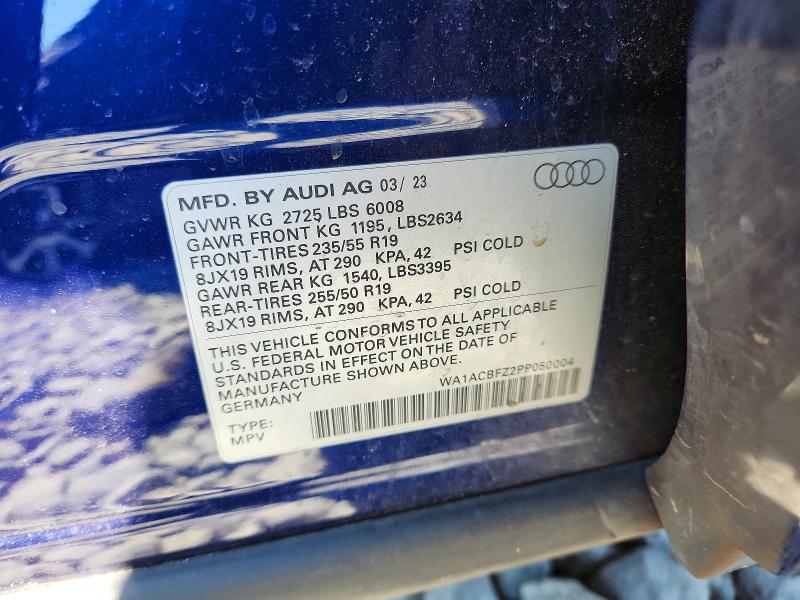 Продажа на аукционе авто 2023 Audi Q4 E-tron, vin: WA1ACBFZ2PP050004, номер лота: 55866546