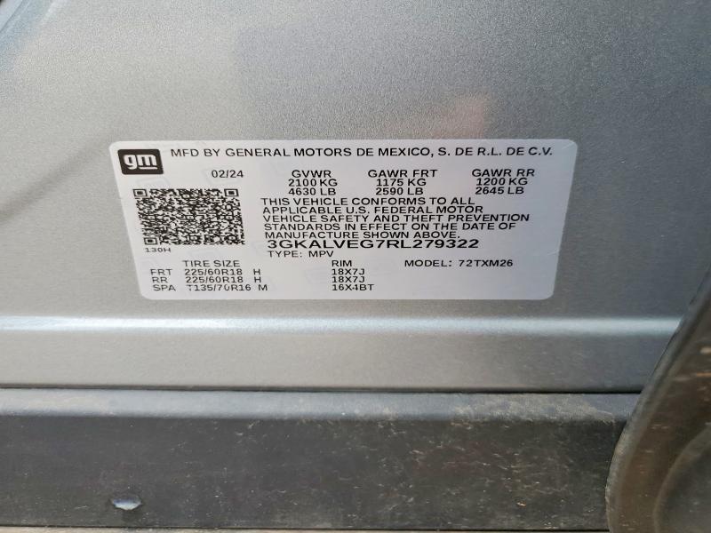 Aukcja sprzedaży 2024 Gmc Terrain, vin: 3GKALVEG7RL279322, numer aukcji: 55960576