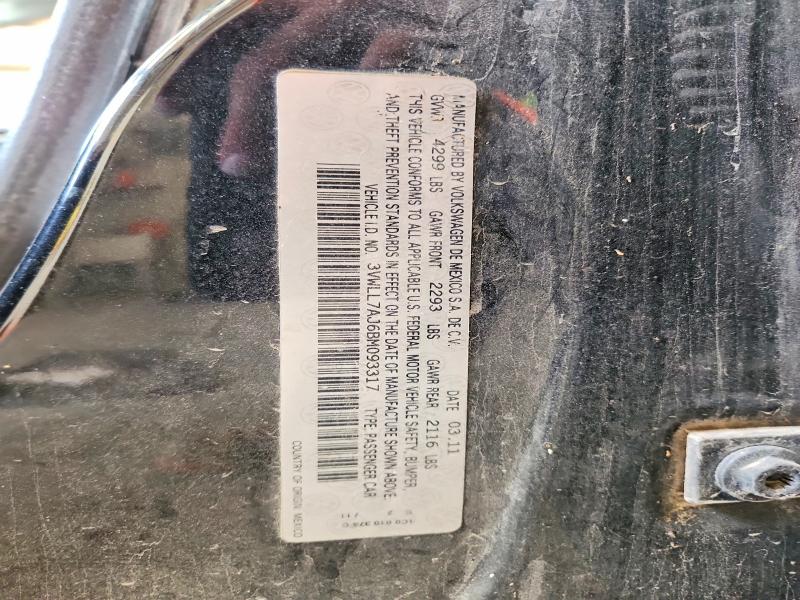 Продаж на аукціоні авто 2011 Volkswagen Jetta, vin: 3VWLL7AJ6BM093317, номер лоту: 54340686