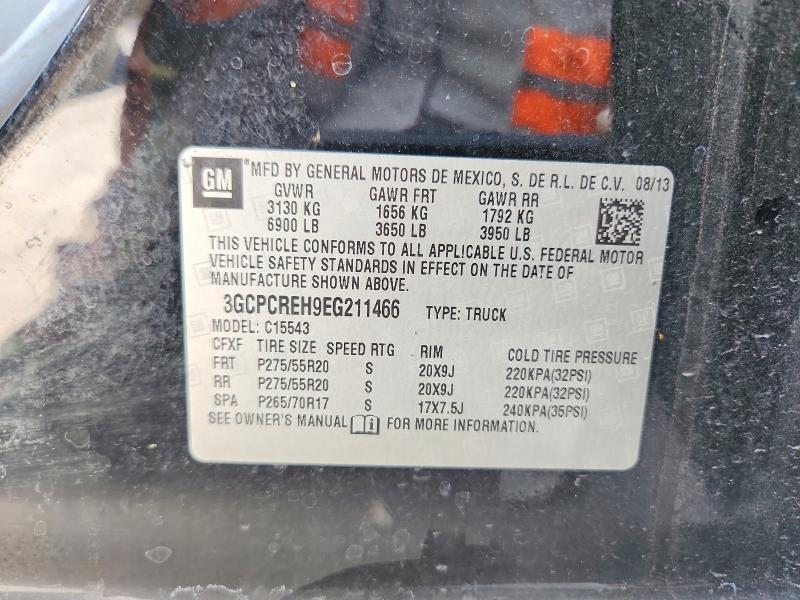 55962226 :رقم المزاد ، 3GCPCREH9EG211466 vin ، 2014 Chevrolet Silverado مزاد بيع