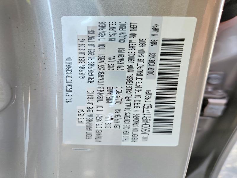 Aukcja sprzedaży 2024 Mazda Cx-90, vin: JM3KKDHA8R1177790, numer aukcji: 58190466