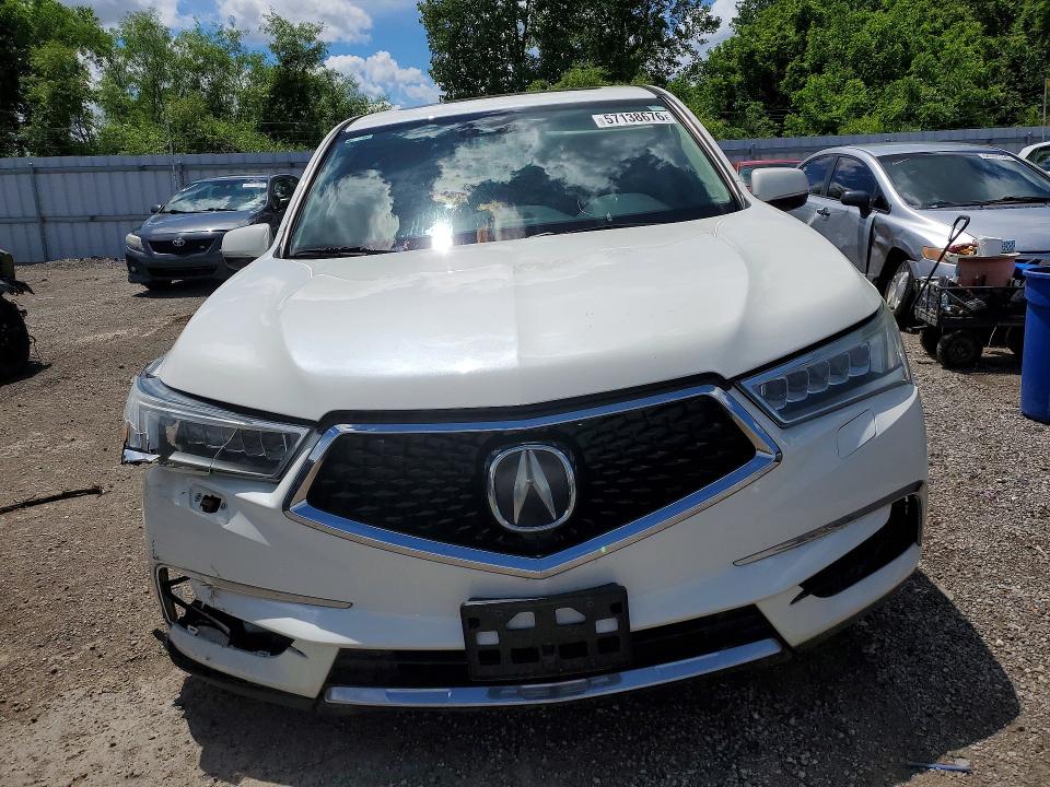 57138676 :رقم المزاد ، 5FRYD4H65HB507267 vin ، 2017 Acura Mdx مزاد بيع