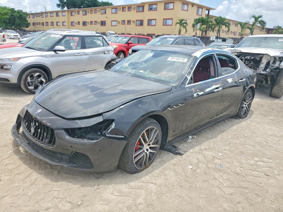 2017 Maserati Ghibli მანქანა იყიდება აუქციონზე, vin: ZAM57XSA7H1221497, აუქციონის ნომერი: 59146476