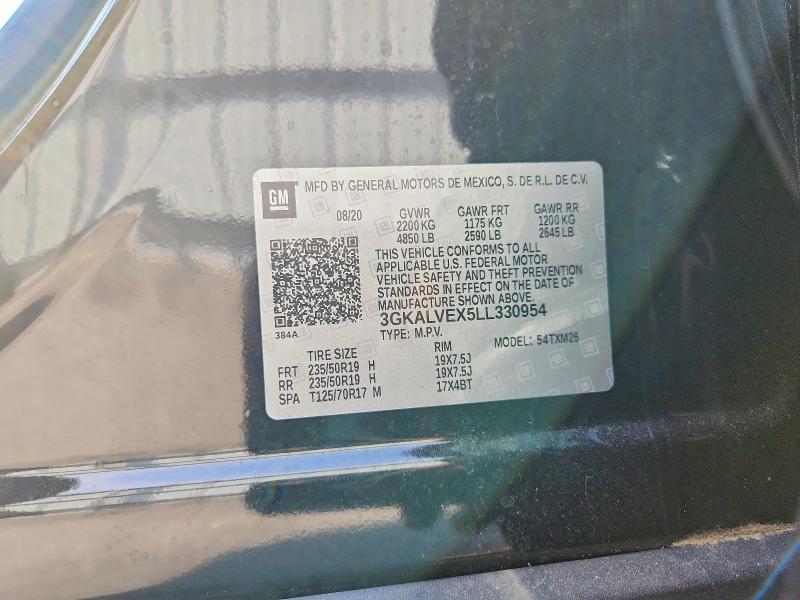 Aukcja sprzedaży 2020 Gmc Terrain, vin: 3GKALVEX5LL330954, numer aukcji: 57575796