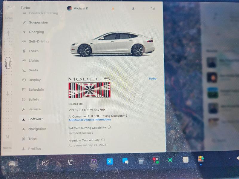 Продажа на аукционе авто 2021 Tesla Model S, vin: 5YJSA1E61MF442799, номер лота: 56962766