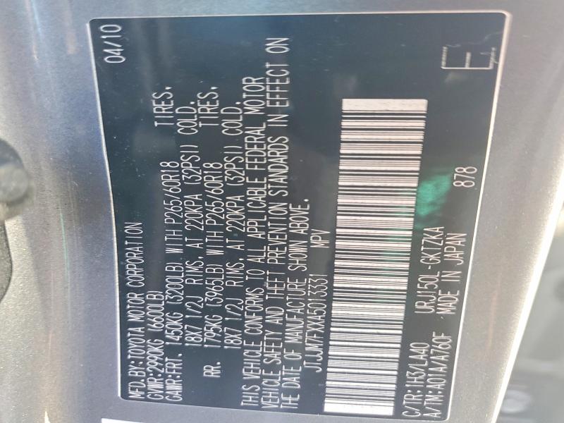 Продаж на аукціоні авто 2010 Lexus Gx, vin: JTJJM7FXXA5013331, номер лоту: 57399936