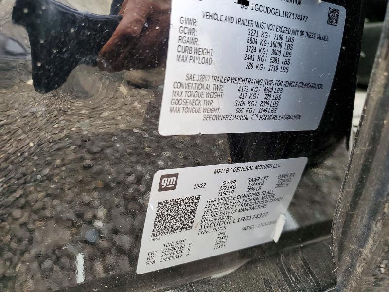 56247326 :رقم المزاد ، 1GCUDGEL1RZ174377 vin ، 2024 Chevrolet Silverado مزاد بيع