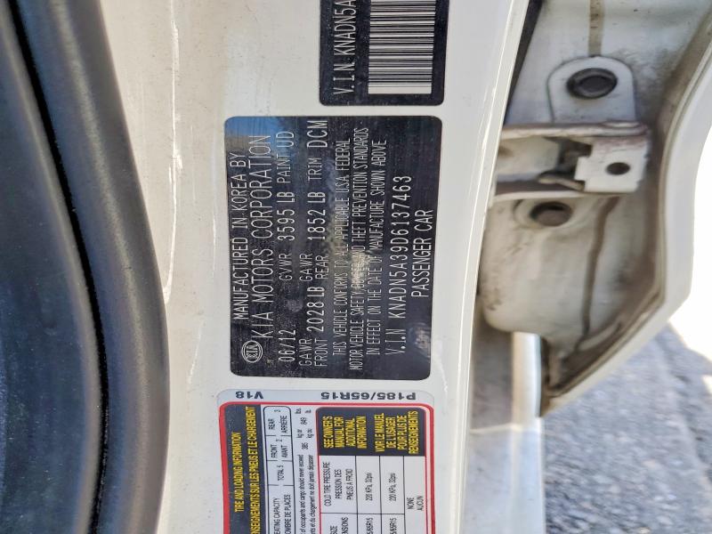 Продаж на аукціоні авто 2013 Kia Rio, vin: KNADN5A39D6137463, номер лоту: 57182436