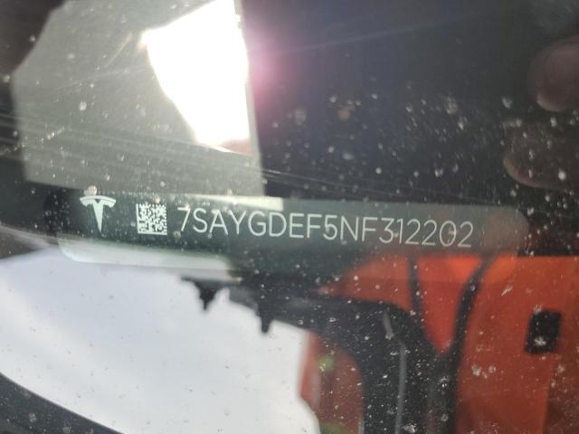 Продажа на аукционе авто 2022 Tesla Model Y, vin: 7SAYGDEF5NF312202, номер лота: 55840916