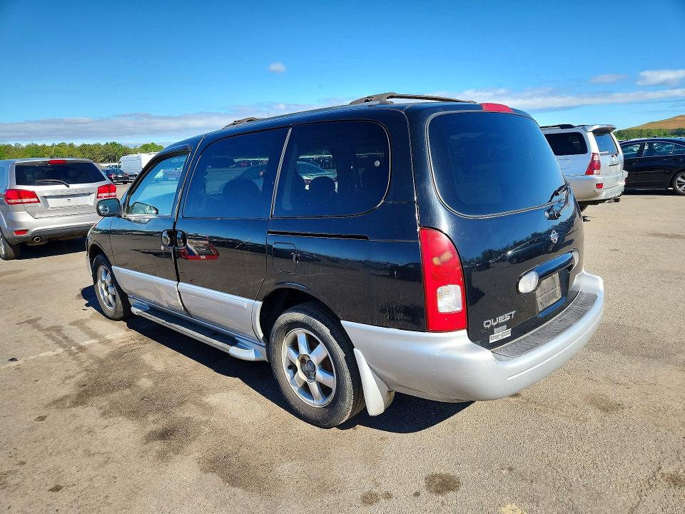 2001 Nissan Quest მანქანა იყიდება აუქციონზე, vin: 4N2ZN16T51D821456, აუქციონის ნომერი: 57065496