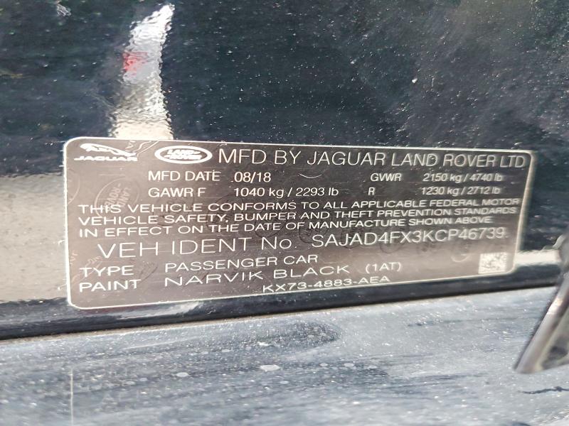Продаж на аукціоні авто 2019 Jaguar Xe, vin: SAJAD4FX3KCP46739, номер лоту: 57033056