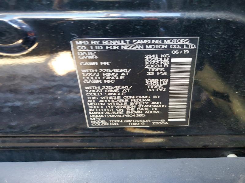 Aukcja sprzedaży 2020 Nissan Rogue, vin: KNMAT2MVXLP504385, numer aukcji: 56285326