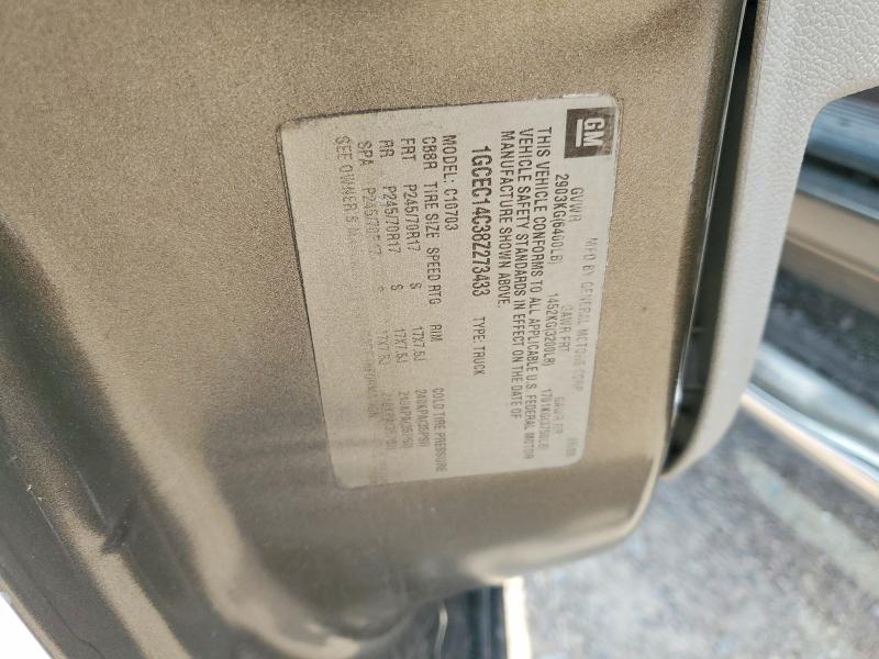 Aukcja sprzedaży 2008 Chevrolet Silverado, vin: 1GCEC14C38Z273433, numer aukcji: 57816076