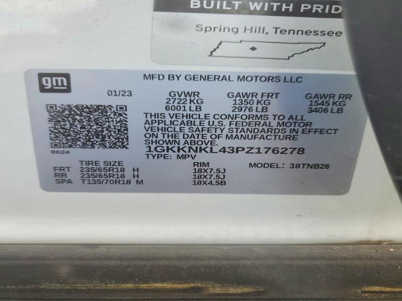 Продажа на аукционе авто 2023 Gmc Acadia, vin: 1GKKNKL43PZ176278, номер лота: 58219936