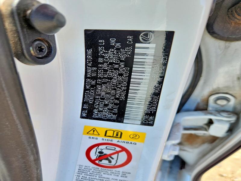 Продаж на аукціоні авто 2019 Lexus Es, vin: 58ABZ1B10KU010313, номер лоту: 58731286