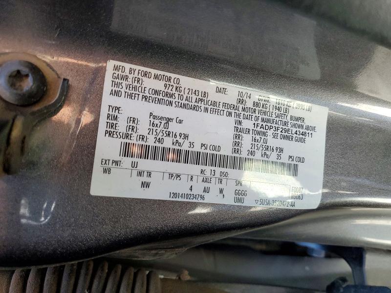 Aukcja sprzedaży 2014 Ford Focus, vin: 1FADP3F29EL434811, numer aukcji: 55932976